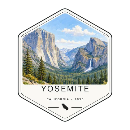 Yosemite first-visit badge, National Parks Hub
