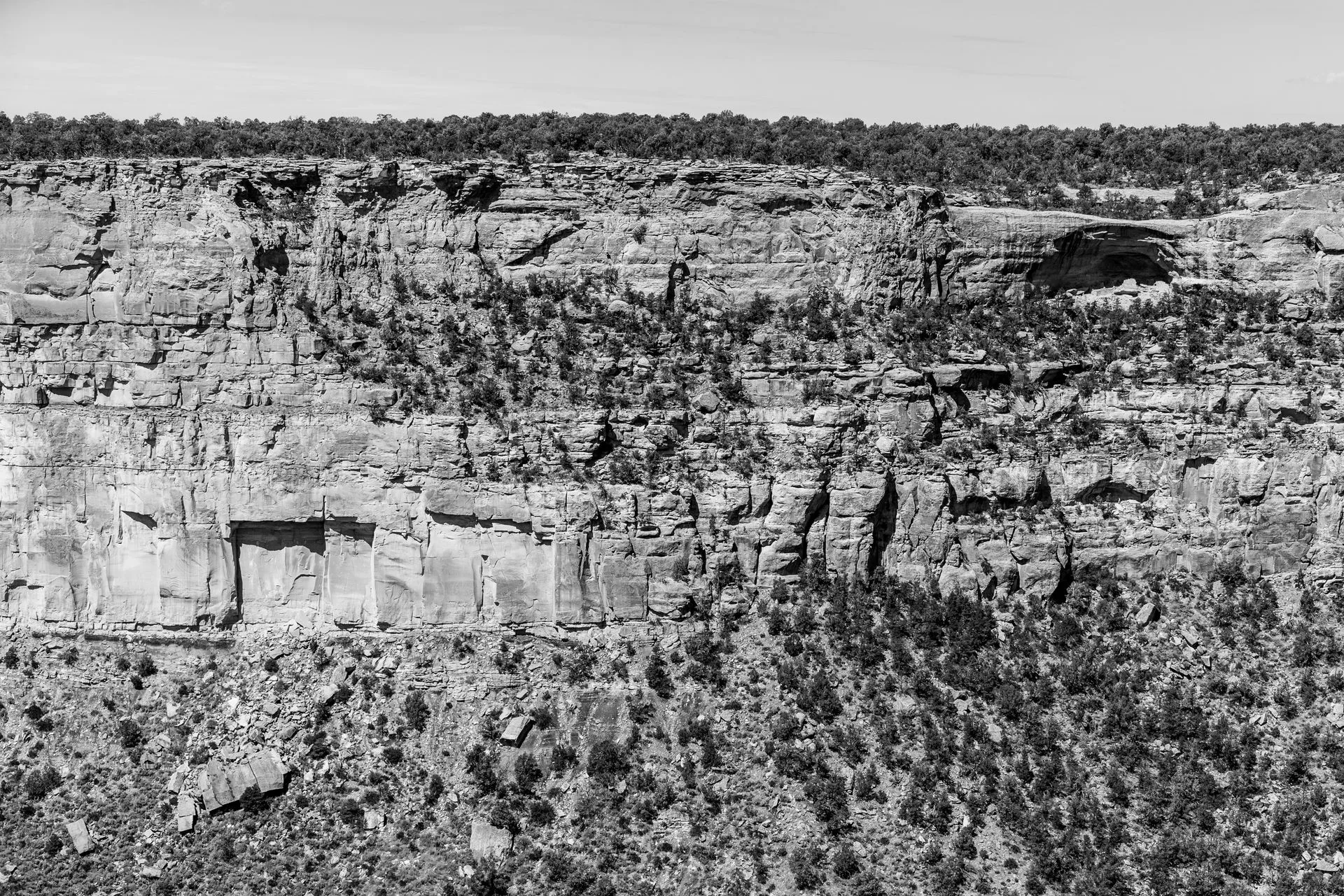 Sheer canyon walls at Black Canyon of the Gunnison National Park, Colorado