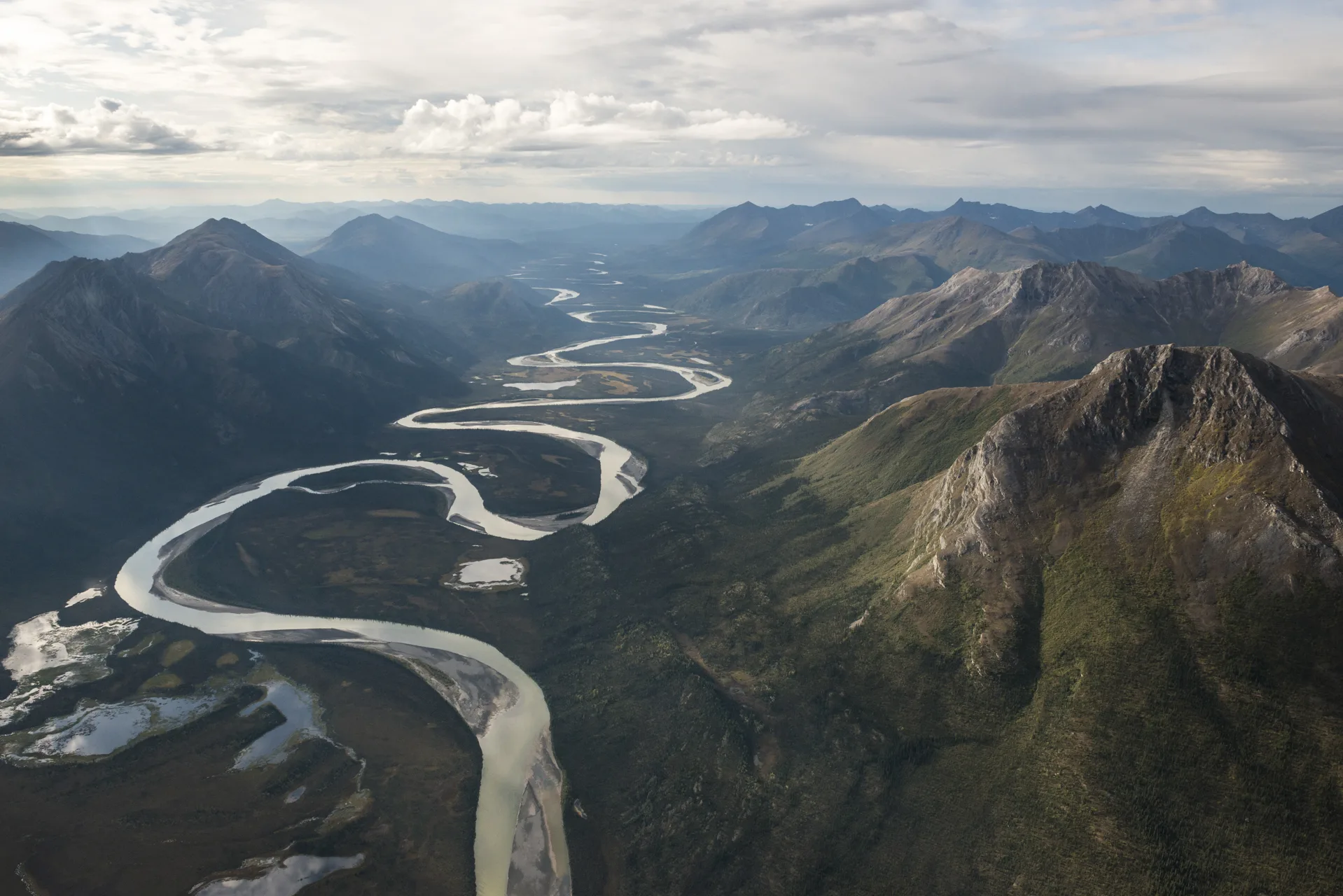 Open tundra along the Western Arctic Caribou Herd's migration route in Gates of the Arctic National Park