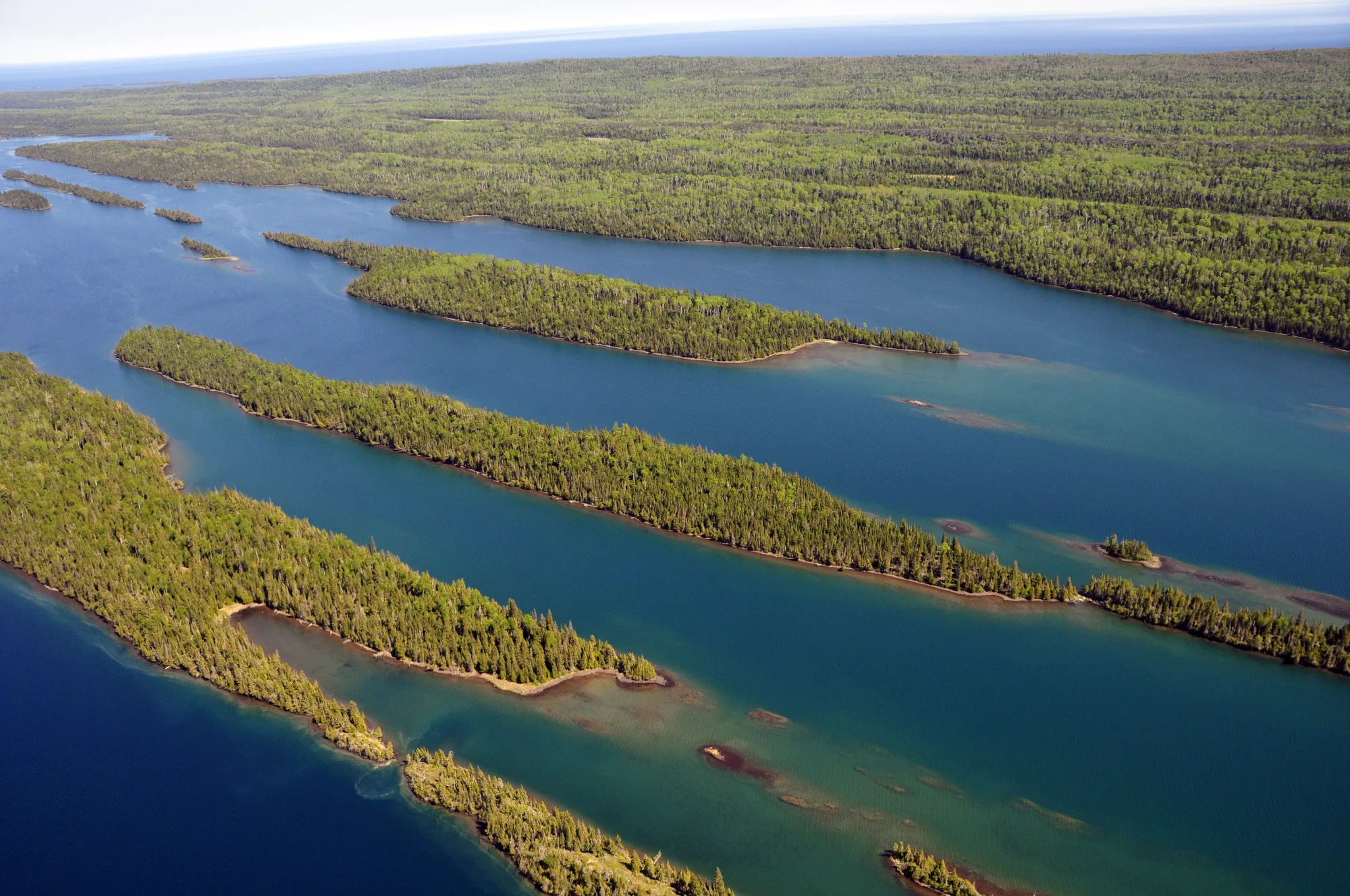 Wilderness terrain on Isle Royale, near the historic Minong copper mining district