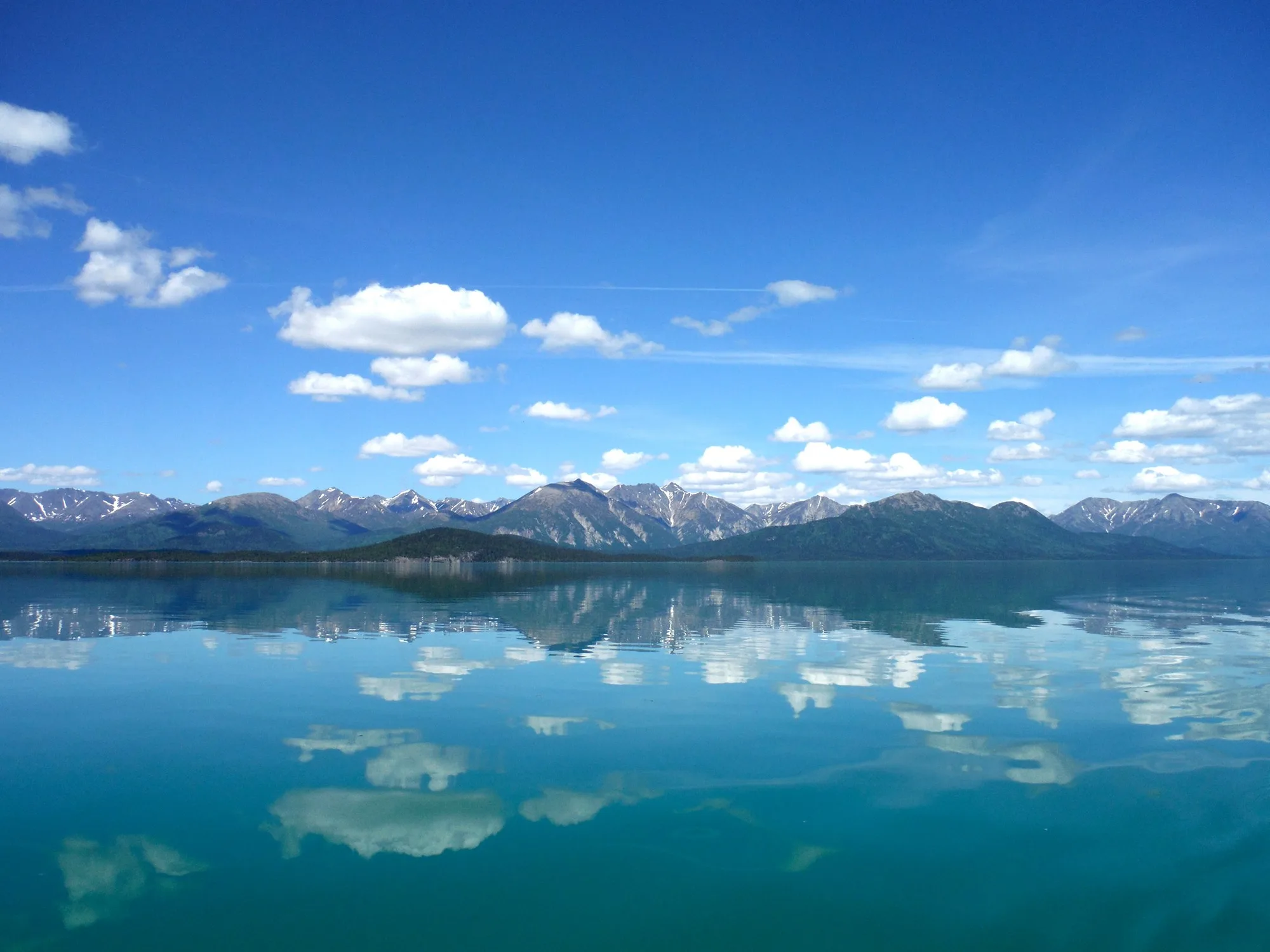 Lake Clark's glacially fed waters, headwaters for one of the rivers feeding the Bristol Bay sockeye salmon run