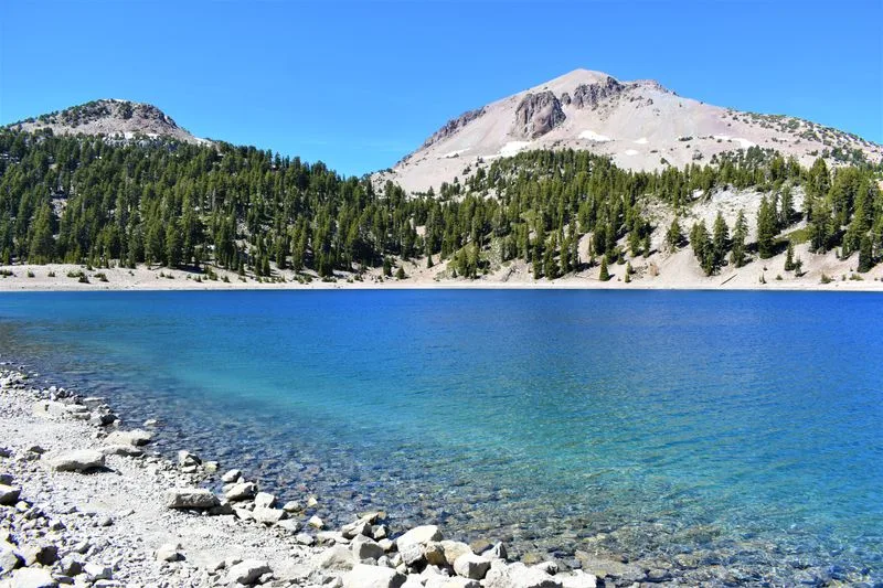 Volcanic terrain near Cinder Cone at Lassen Volcanic National Park, California