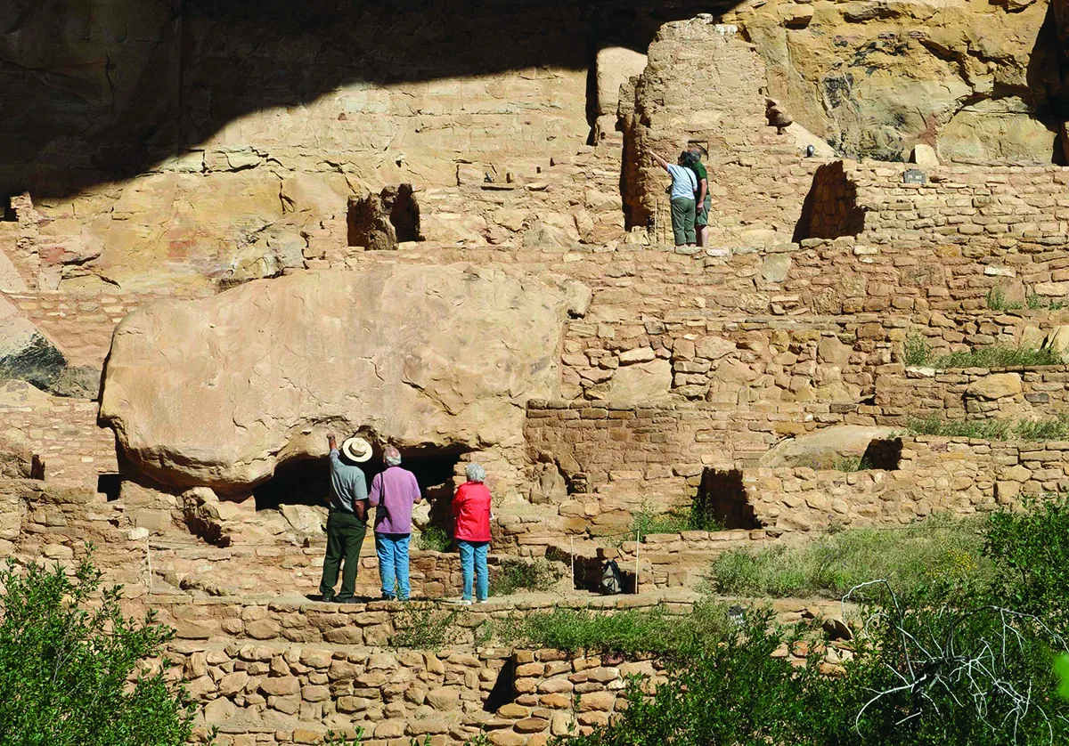 Cliff Palace rooms and kivas at Mesa Verde National Park